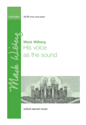 Book cover for His voice as the sound