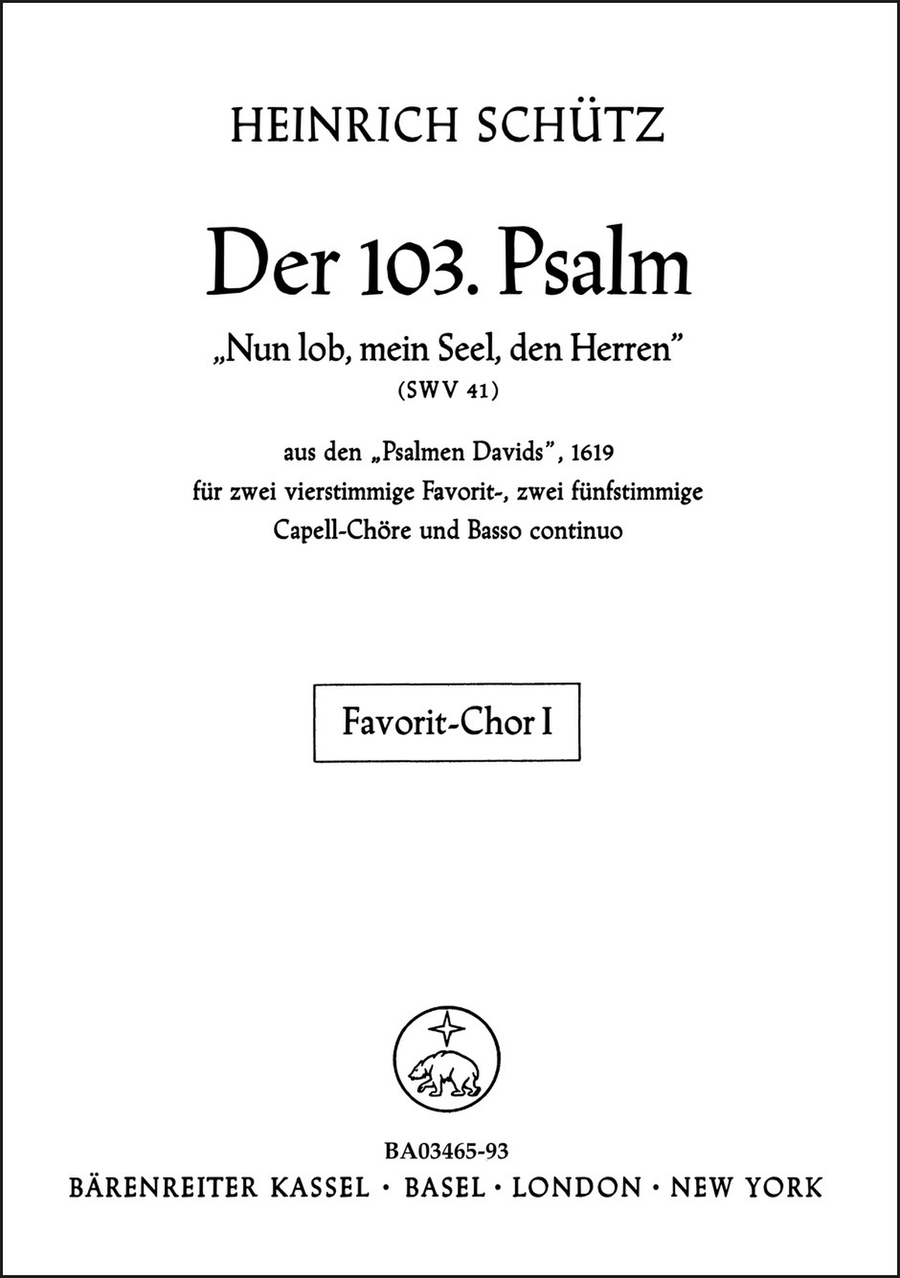 Nun lob, mein Seel, den Herren SWV 41