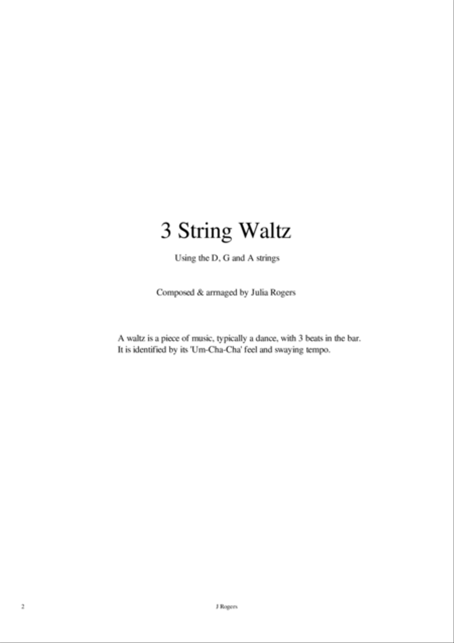 3 String Waltz String Duet scores gallery preview page 2