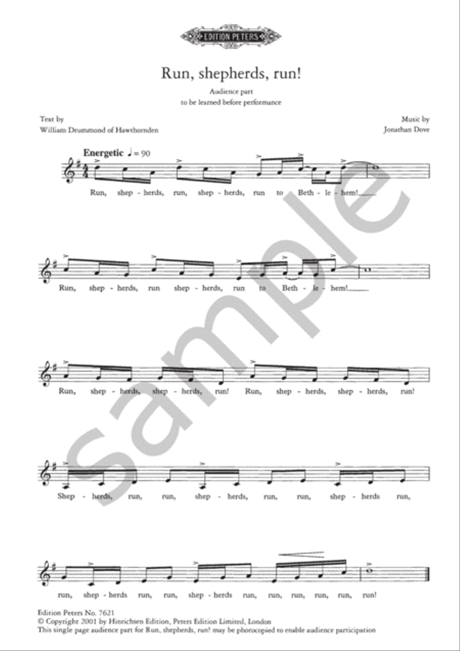 Run, shepherds, run! 4-Part scores gallery preview page 2