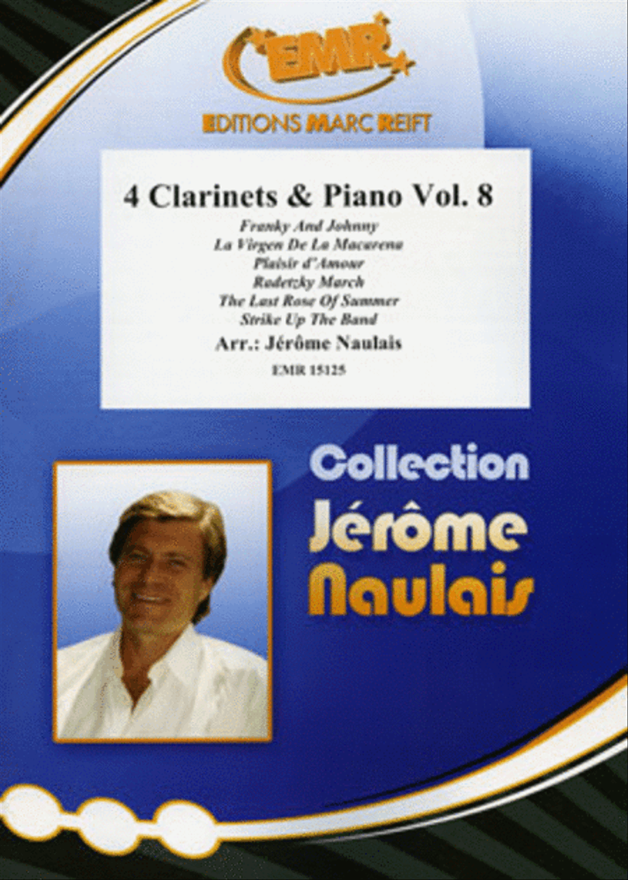 4 Clarinets & Piano Vol. 8 Clarinet scores gallery preview page 1