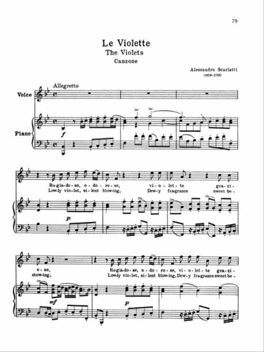 24 Italian Songs & Arias Complete Voice Solo scores gallery preview page 6