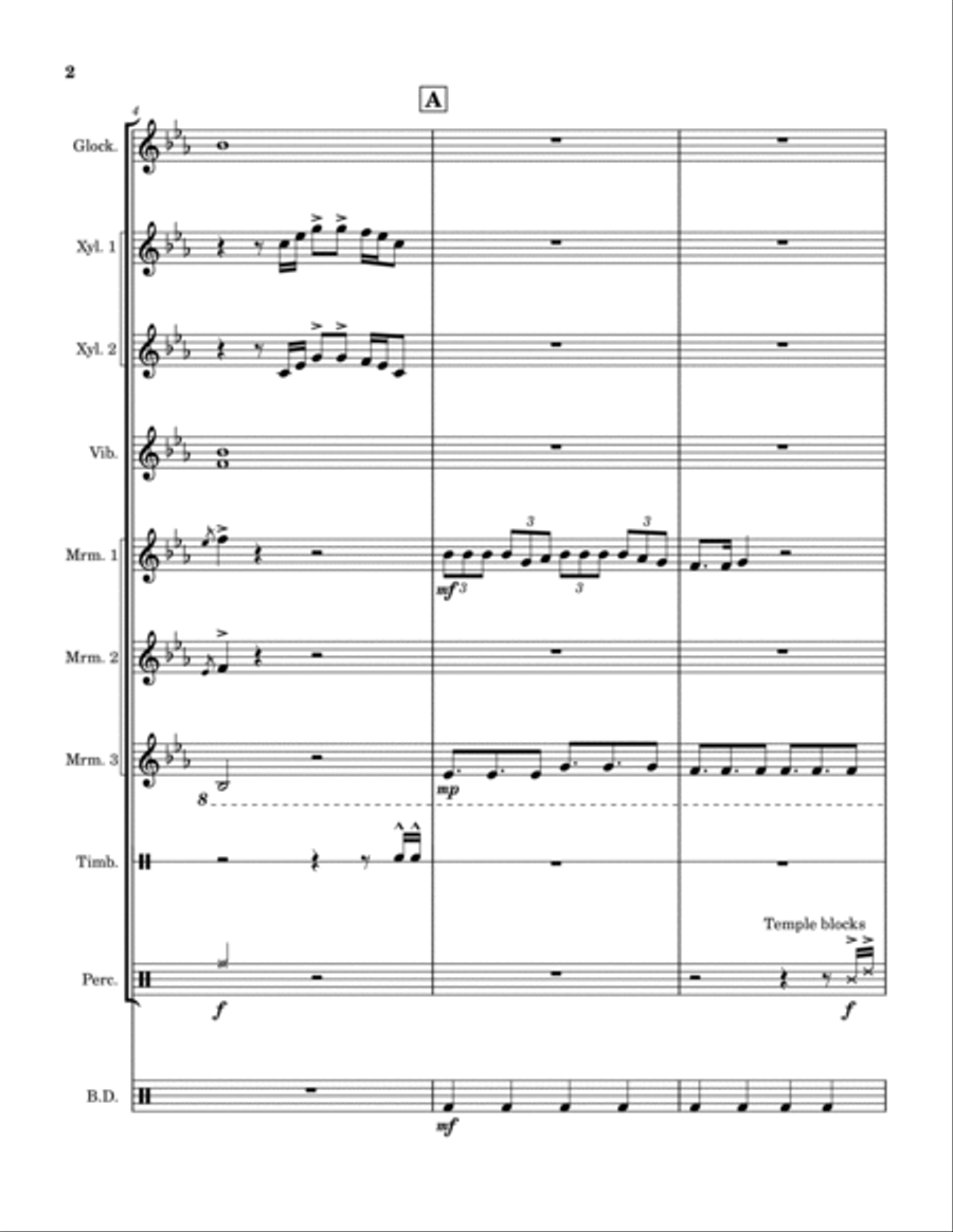 Sorry Percussion Ensemble scores gallery preview page 2
