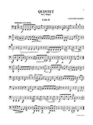 Three Quintets: 2nd Cello