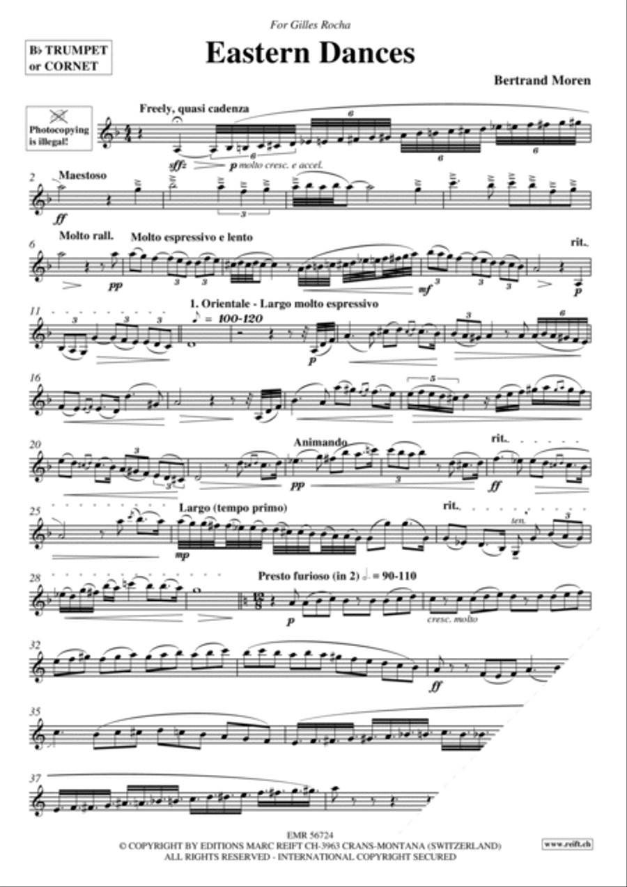 Eastern Dances Cornet scores gallery preview page 4