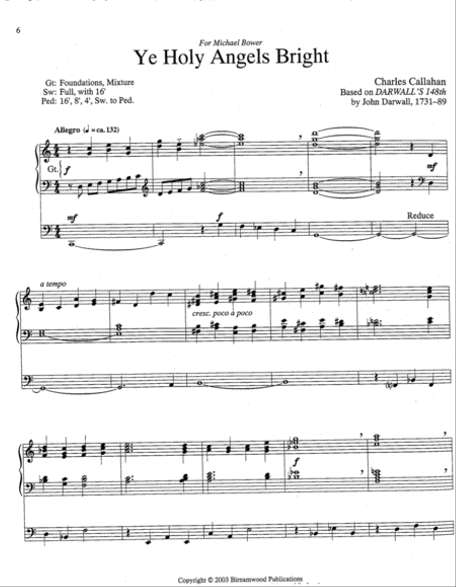 Six Postludes on English Hymn Tunes Organ scores gallery preview page 2