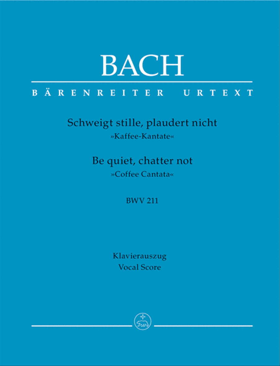 Be silent, not a word BWV 211 'Coffee Cantata' Tenor Voice scores gallery preview page 1