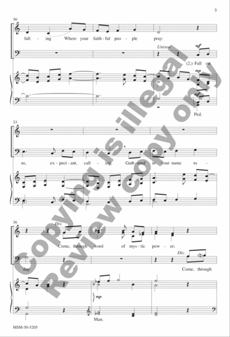 Clouds of Witnesses Surround Us 4-Part scores gallery preview page 5