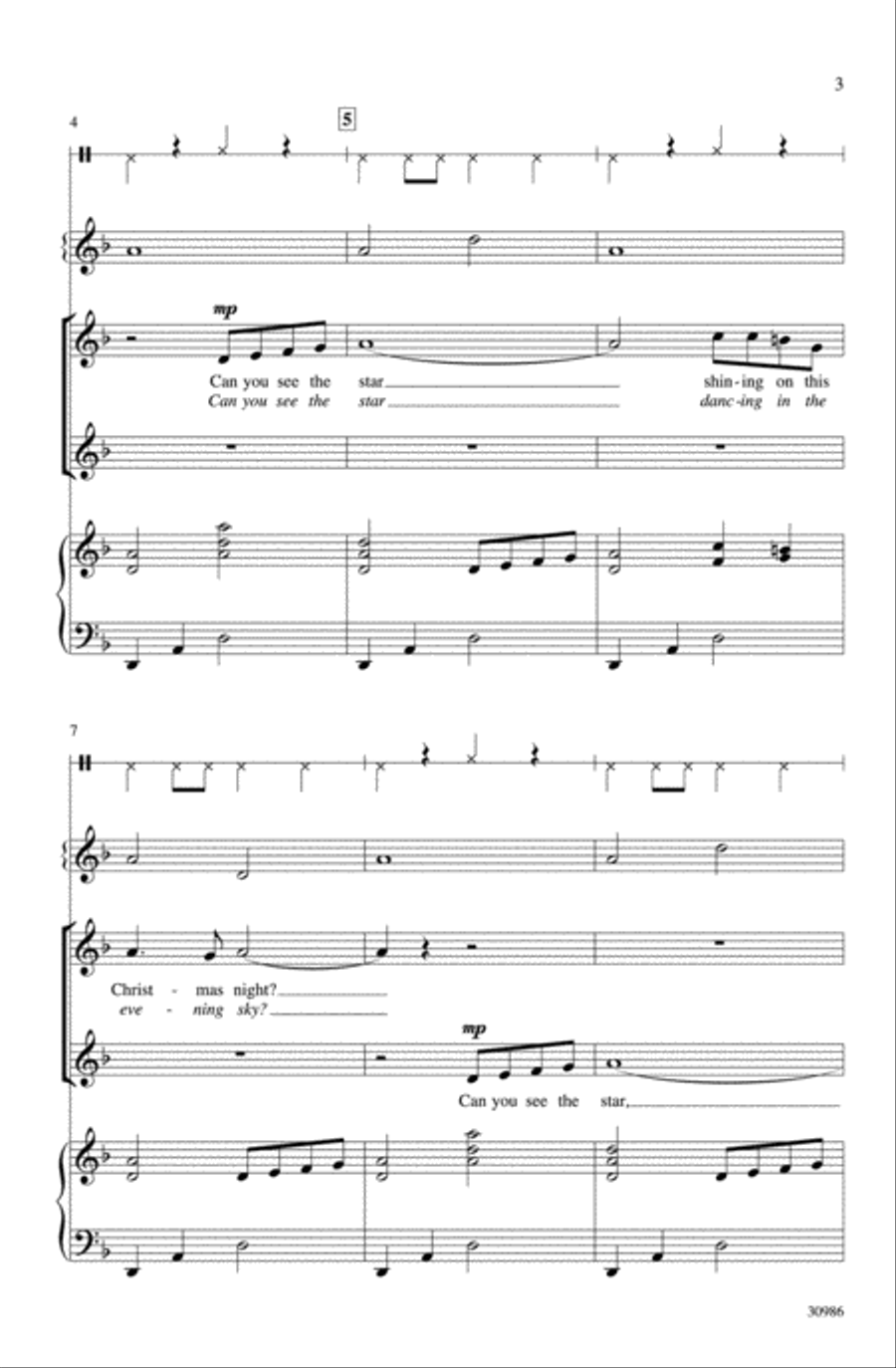 Can You See the Star? Can You See the Star? 2-Part scores gallery preview page 3