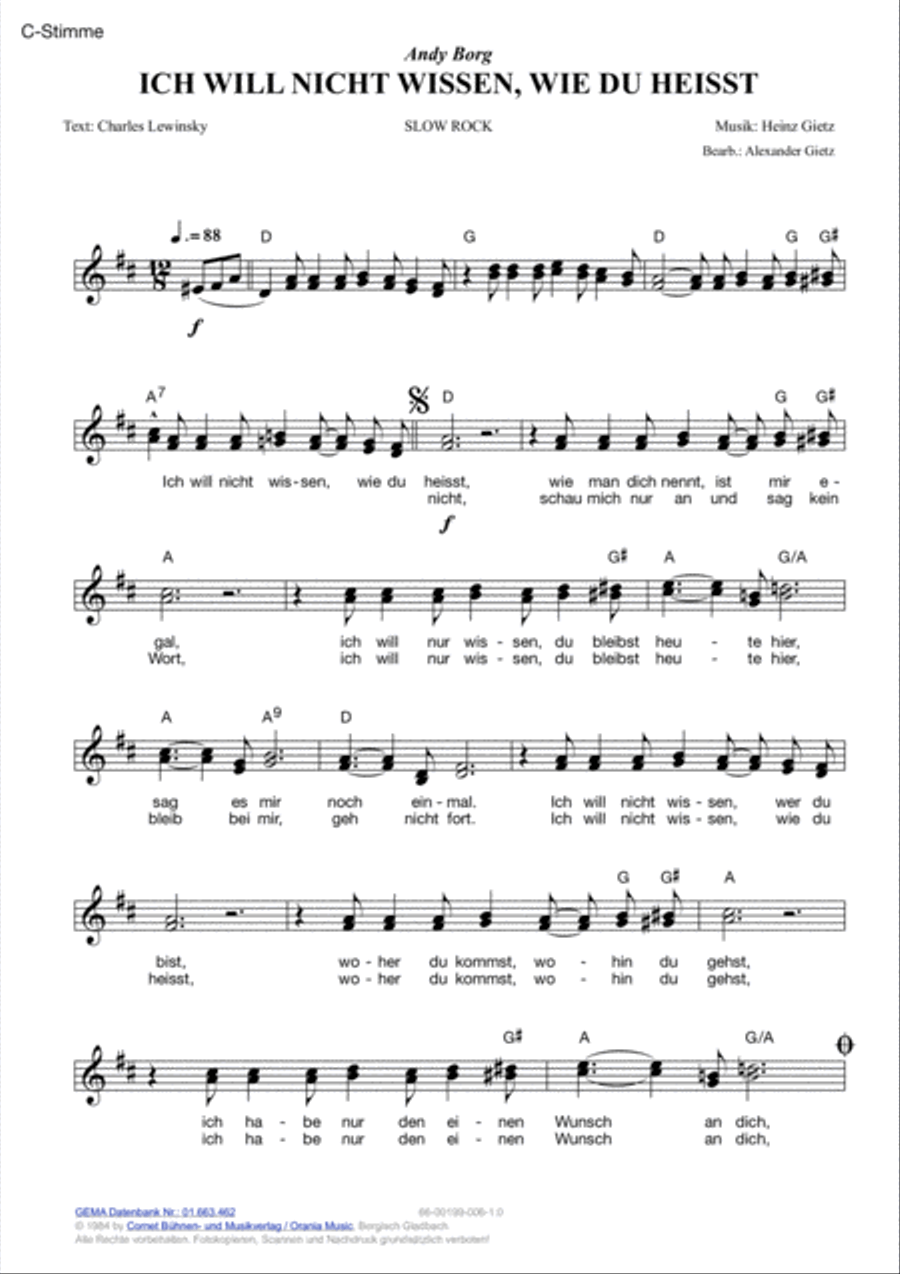 Ich will nicht wissen, wie du heisst Voice scores gallery preview page 2