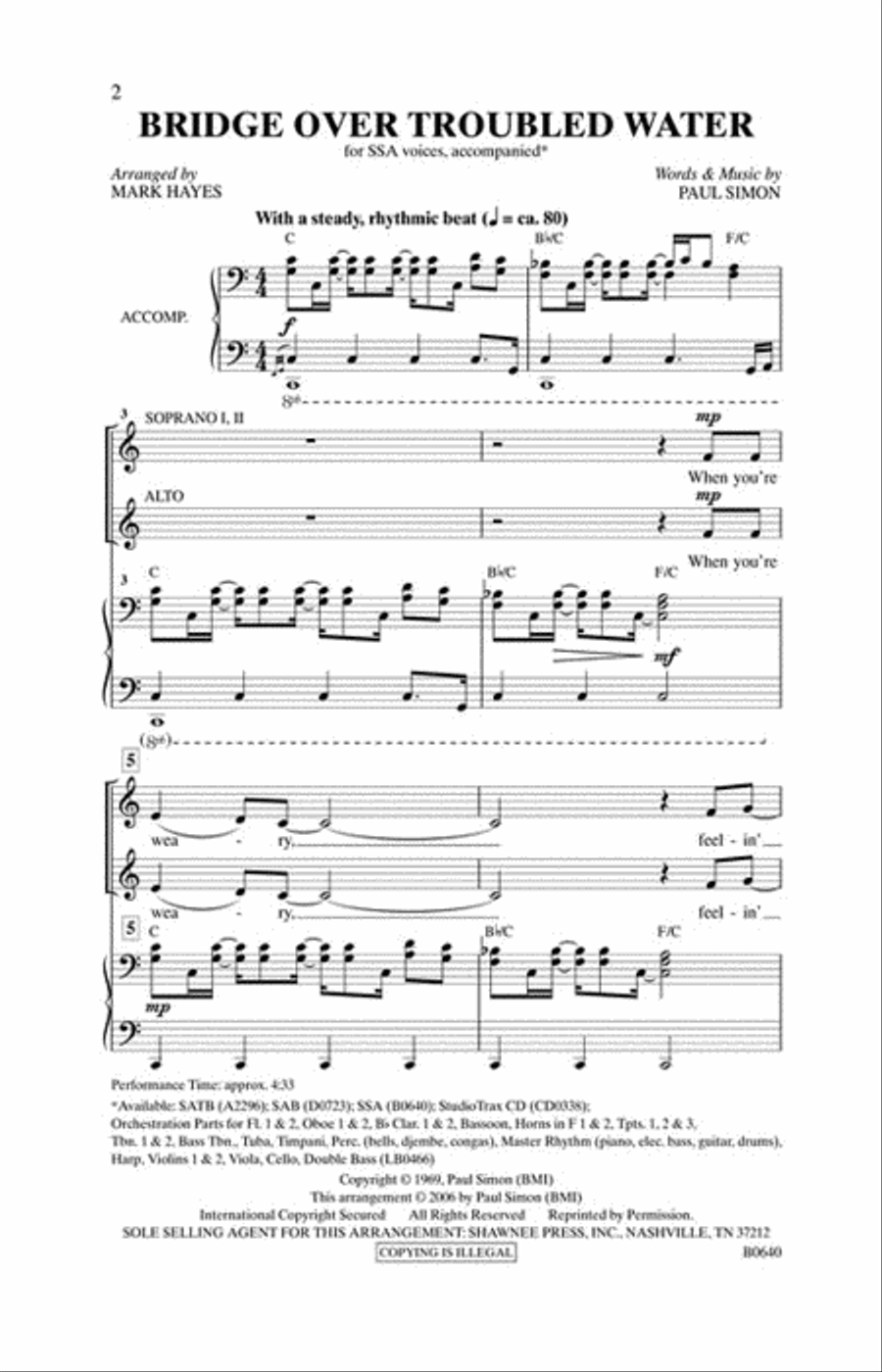 <br>Sheet music extract