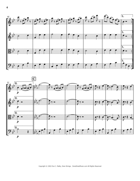 Wedding Dance No. 1 (Hochzeitsreigen) from "Titanic" - String Trio image number null