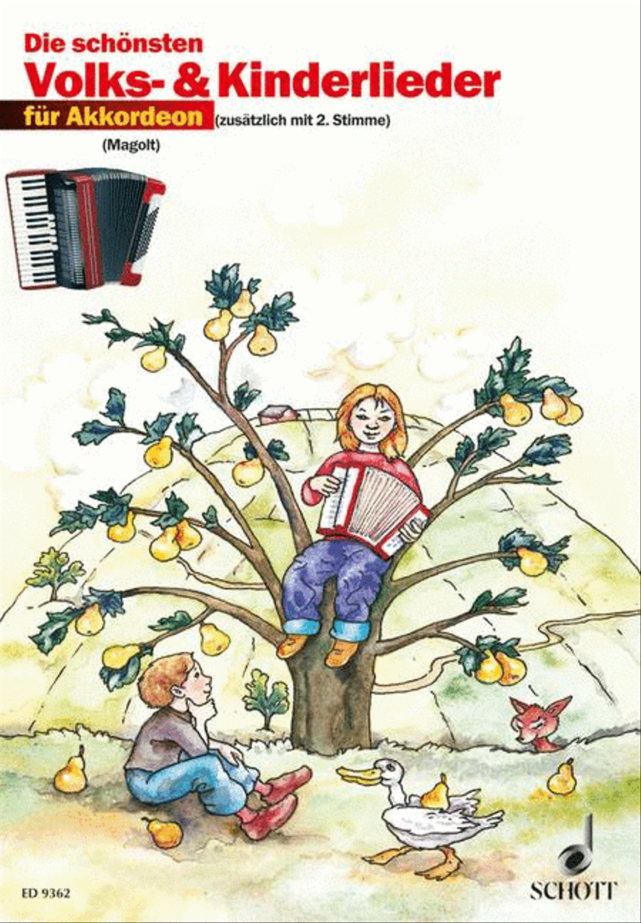 Die schönsten Volks- und Kinderlieder Accordion scores gallery preview page 1