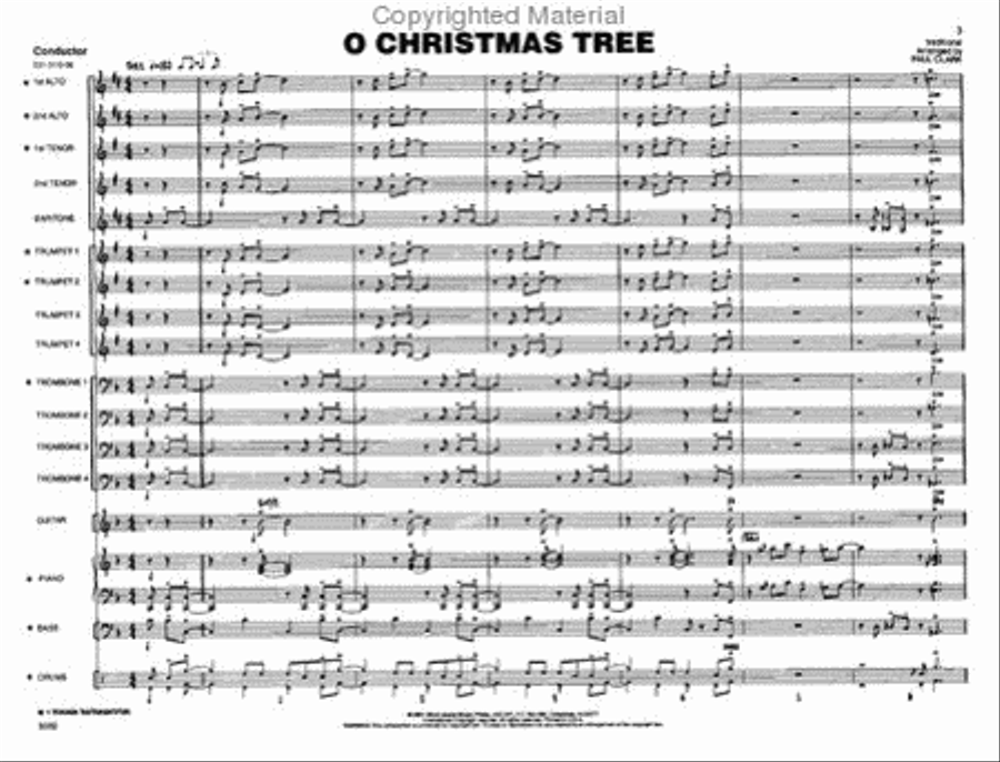 O Christmas Tree Jazz Ensemble scores gallery preview page 2