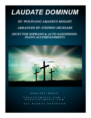 Book cover for Laudate Dominum (Duet for Soprano & Alto Saxophone - Piano Accompaniment)