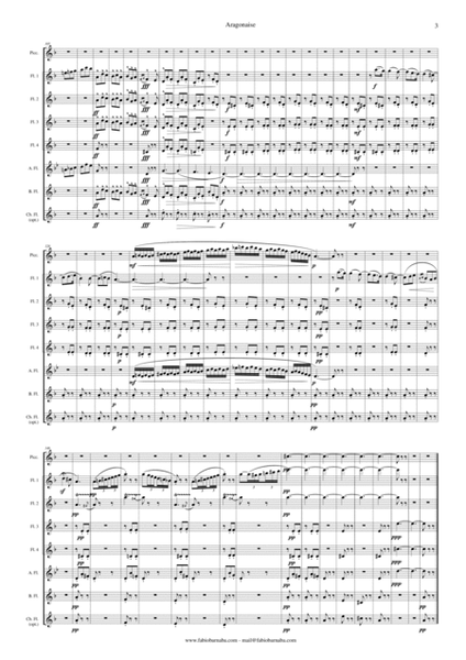 Aragonaise from "Carmen" - for Flute Choir image number null