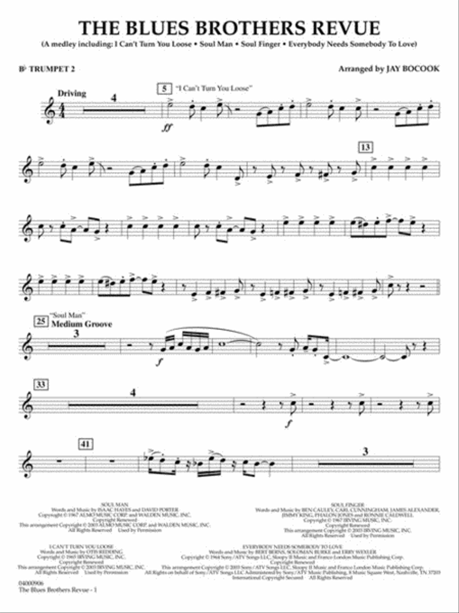 The Blues Brothers Revue Concert Band scores gallery preview page 6