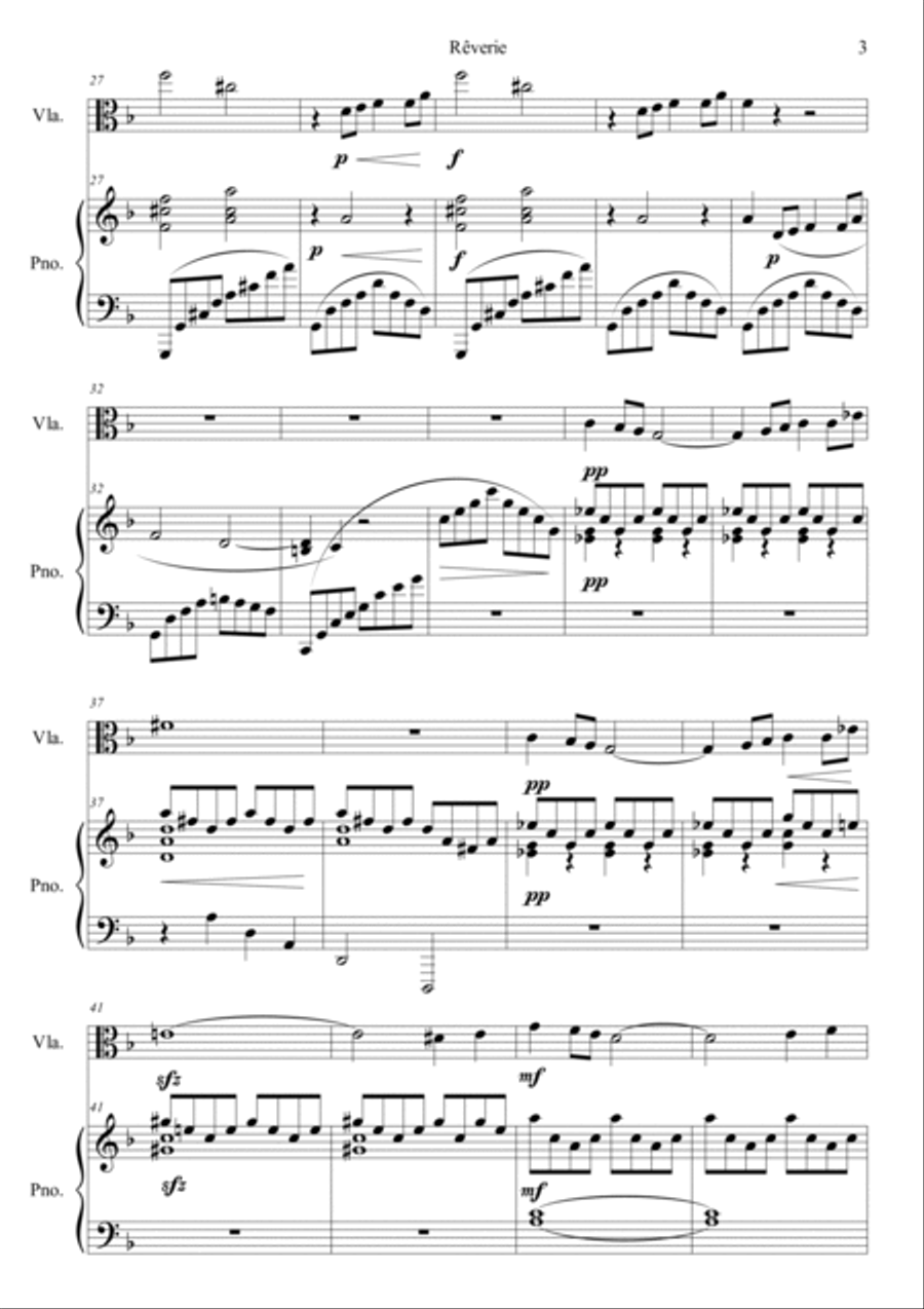 Reverie Viola scores gallery preview page 3