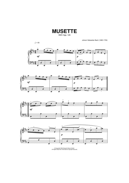 Musette In D Major, BWV App. 126