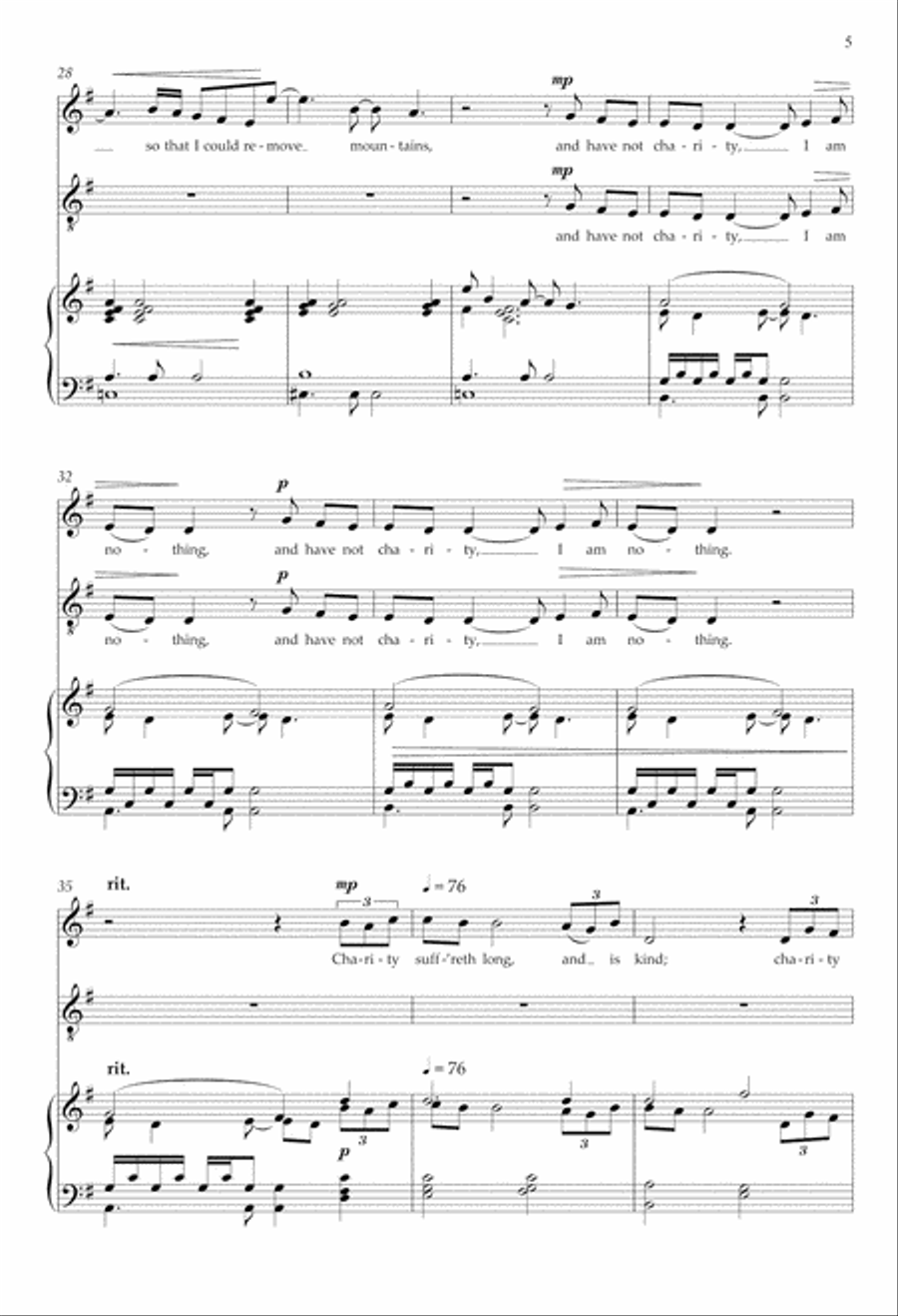 Never faileth from Every purpose under the heaven 4-Part scores gallery preview page 5