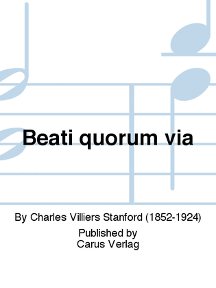 Book cover for Beati quorum via