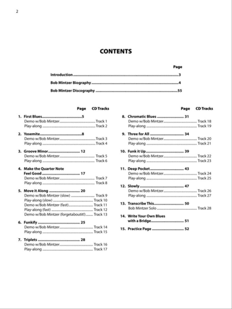 12 Medium-Easy Jazz, Blues & Funk Etudes image number null