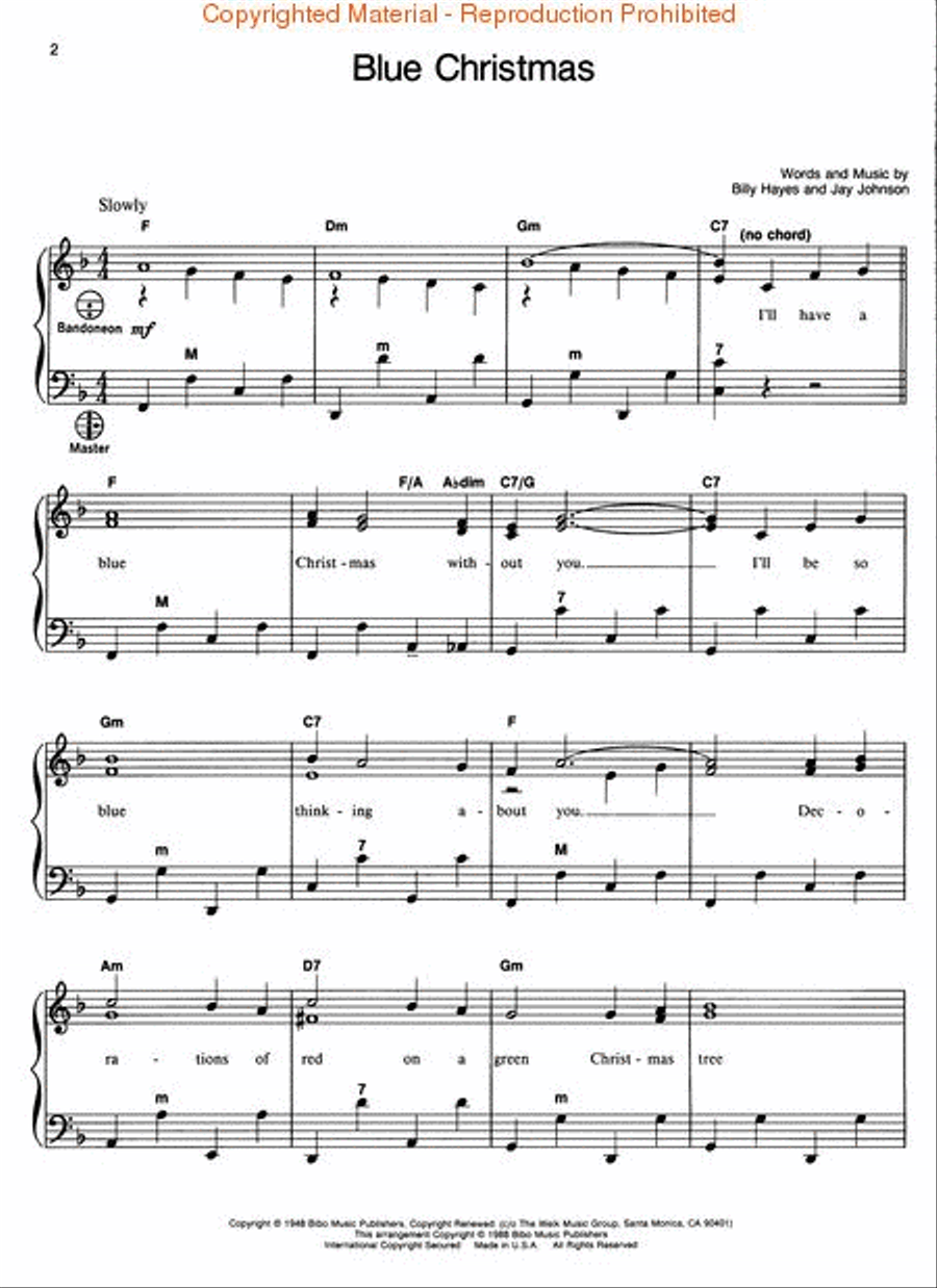 Christmas Songs for Accordion Voice scores gallery preview page 2