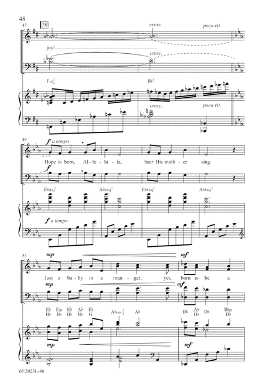 Child of Hope 4-Part scores gallery preview page 49