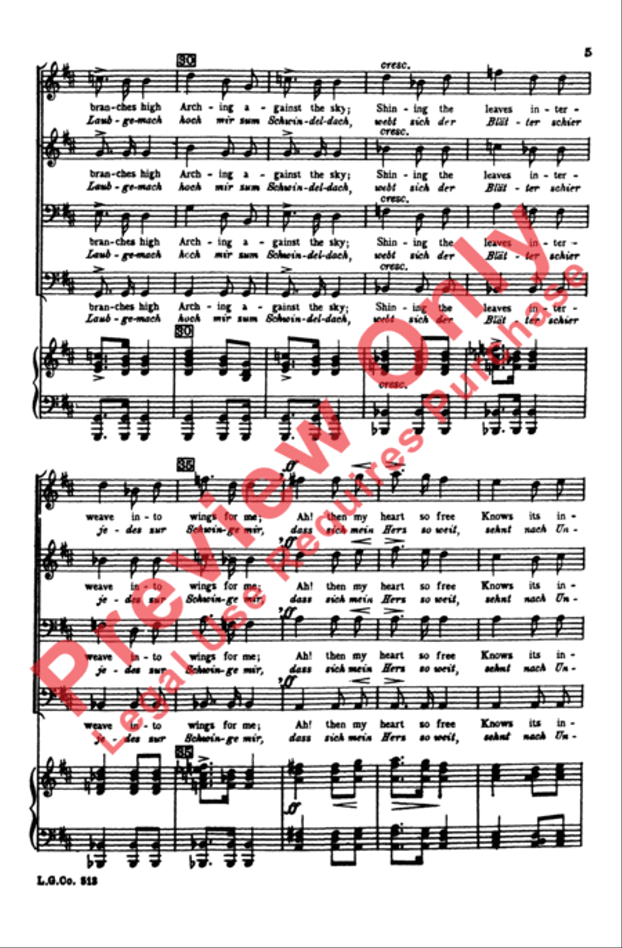 Widerspruch Men's Choir scores gallery preview page 4