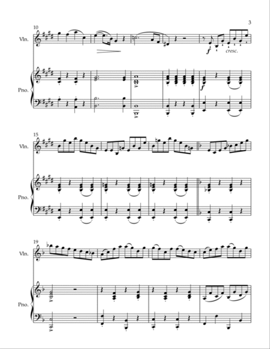 Les Puritains Fantasia Violin Solo scores gallery preview page 3