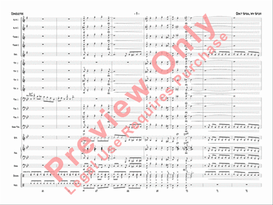 Don't Steal My Stuff Don't Steal My Stuff Jazz Ensemble scores gallery preview page 12