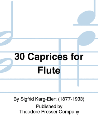 Book cover for 30 Caprices for Flute