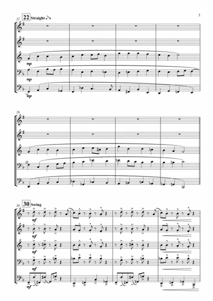 Hark! The Herald Angels Sing by Felix Mendelssohn - BRASS QUINTET image number null