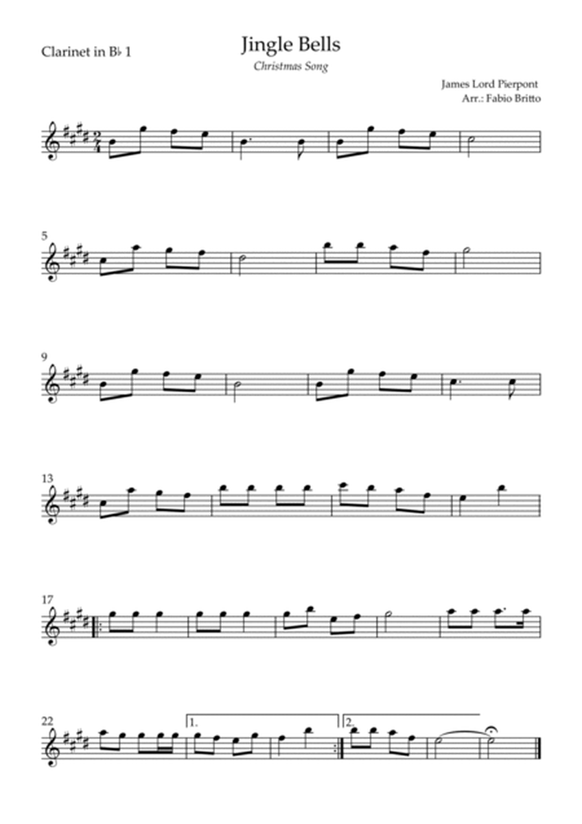 Jingle Bells (Christmas Song) for Clarinet Trio image number null