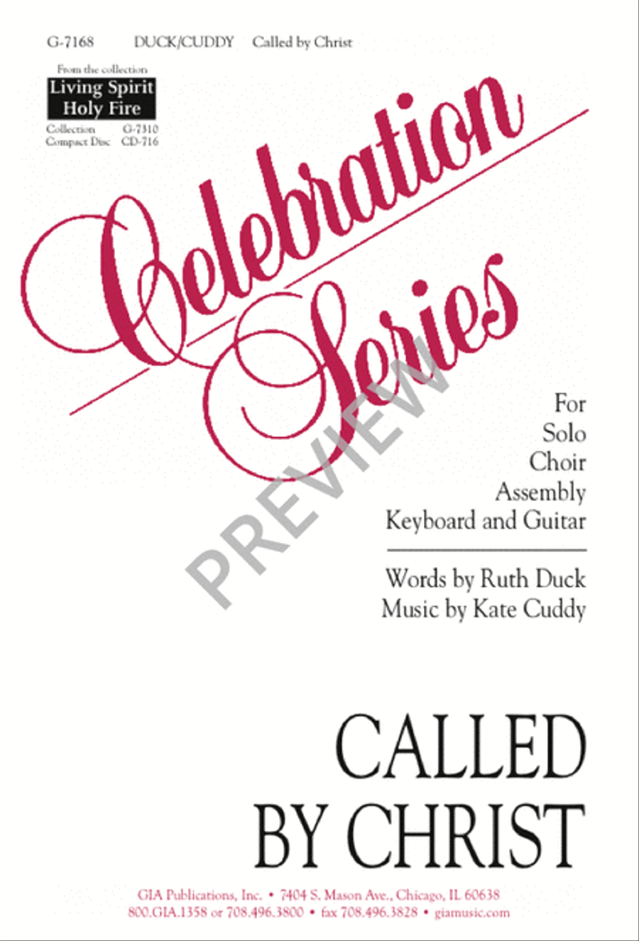 Called by Christ 4-Part scores gallery preview page 1