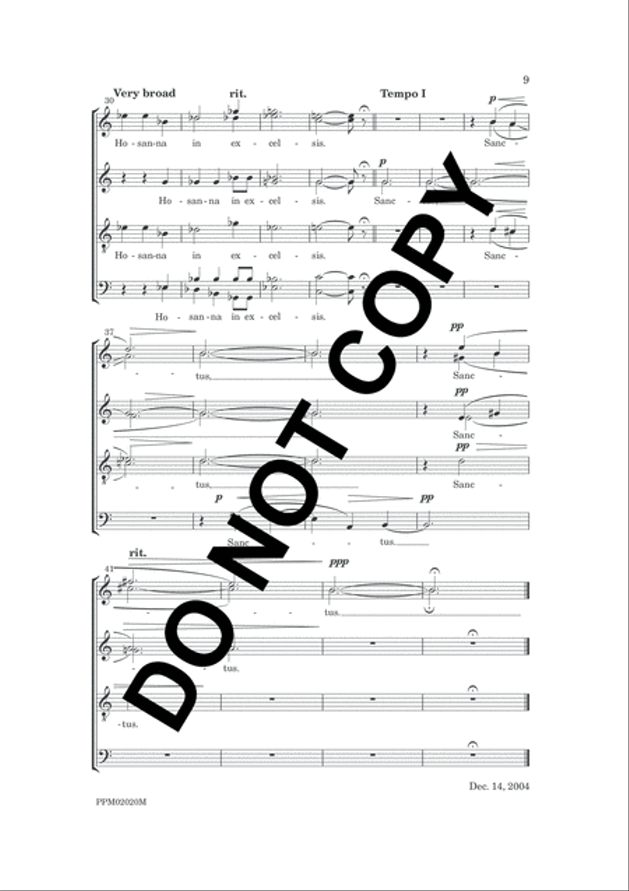 Mass Mass 4-Part scores gallery preview page 12