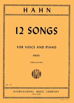 Book cover for Twelve Songs - High (F. & E.)