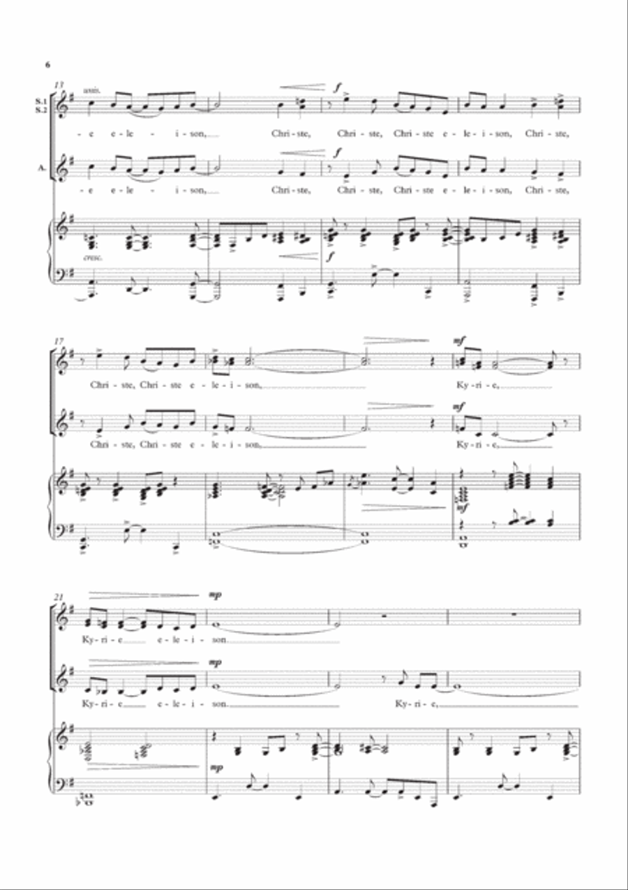 A Little Jazz Mass SSAA scores gallery preview page 5
