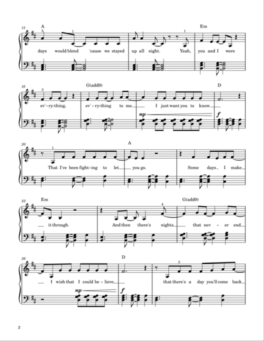 Just Want You To Know Voice scores gallery preview page 3