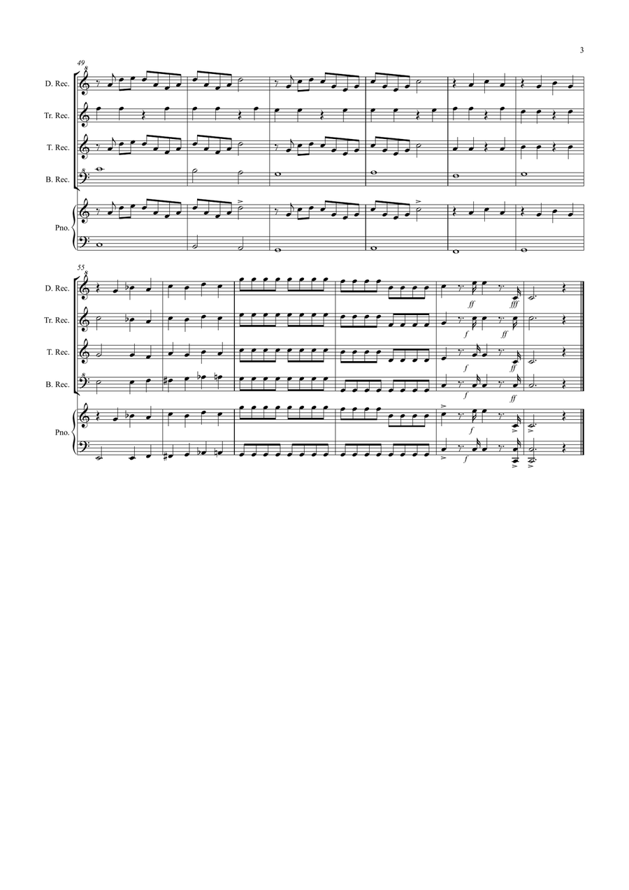 1812 Overture for Recorder Quartet image number null