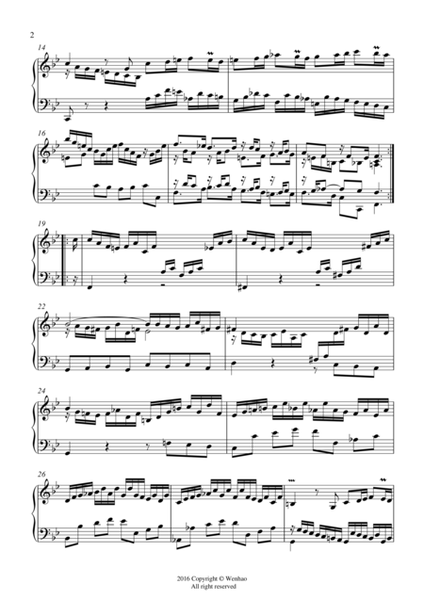 Bach - Partita No. 1 in B-Flat Major, BWV 825