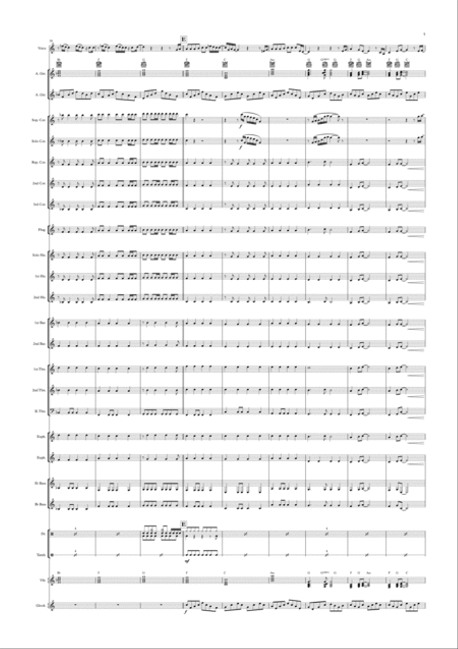 Always Remember Us This Way Brass Ensemble scores gallery preview page 5