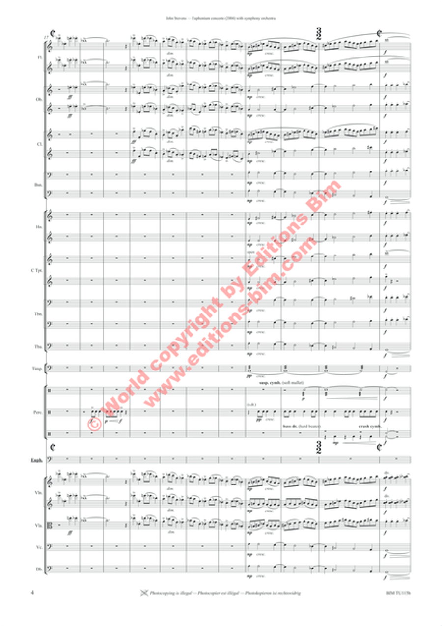 Euphonium Concerto Full Orchestra scores gallery preview page 8