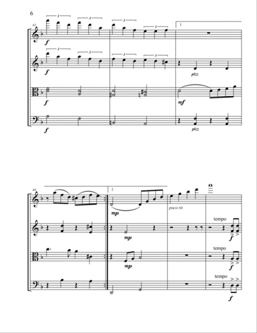 Bésame Mucho String Quartet scores gallery preview page 6