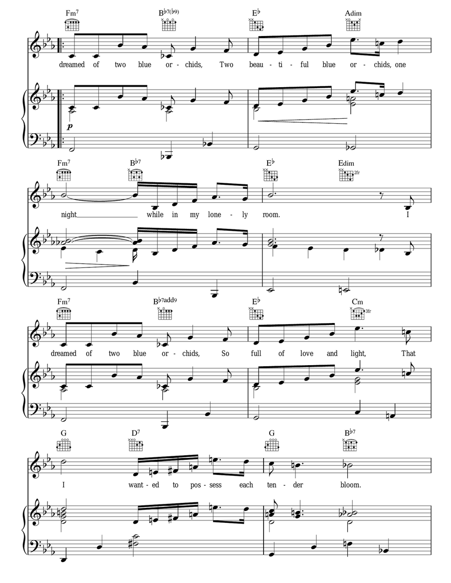 Blue Orchids Guitar scores gallery preview page 2