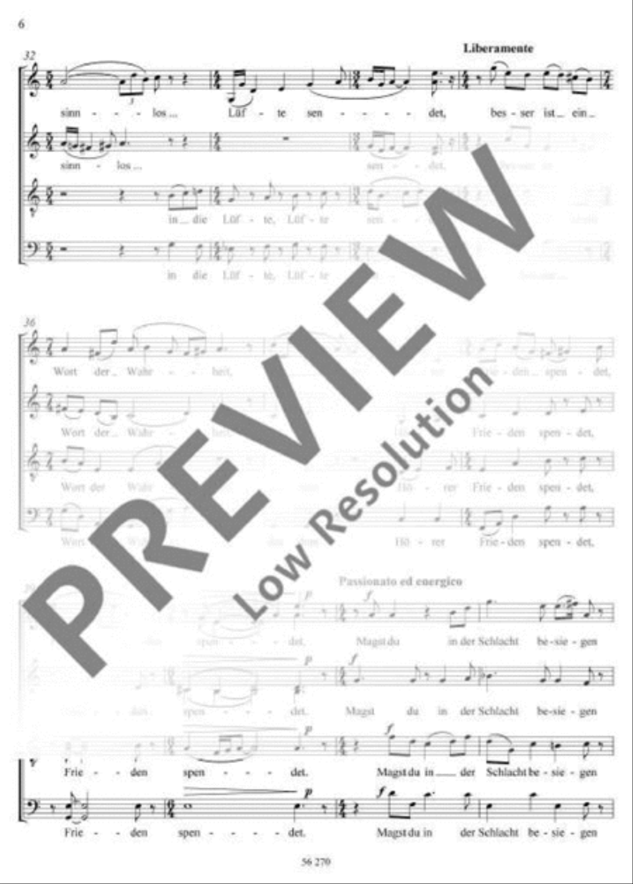 Die Zahl ist nichts Die Zahl ist nichts Mixed Choir scores gallery preview page 7
