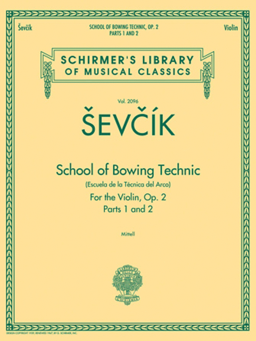 School of Bowing Technics, Op. 2, Parts 1 and 2