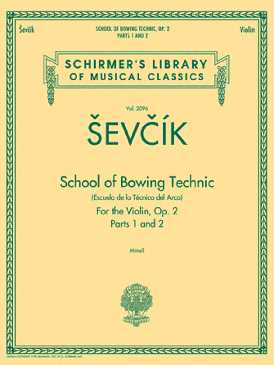 School of Bowing Technics, Op. 2, Parts 1 & 2 Violin Solo scores gallery preview page 1