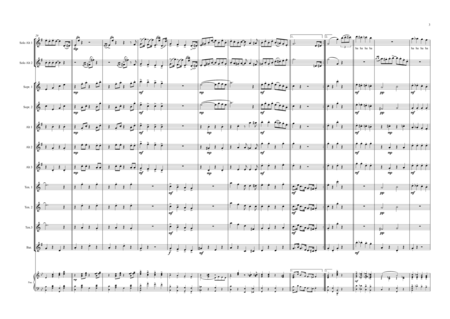 saxophun- two alto saxoph and sax orchestra Score