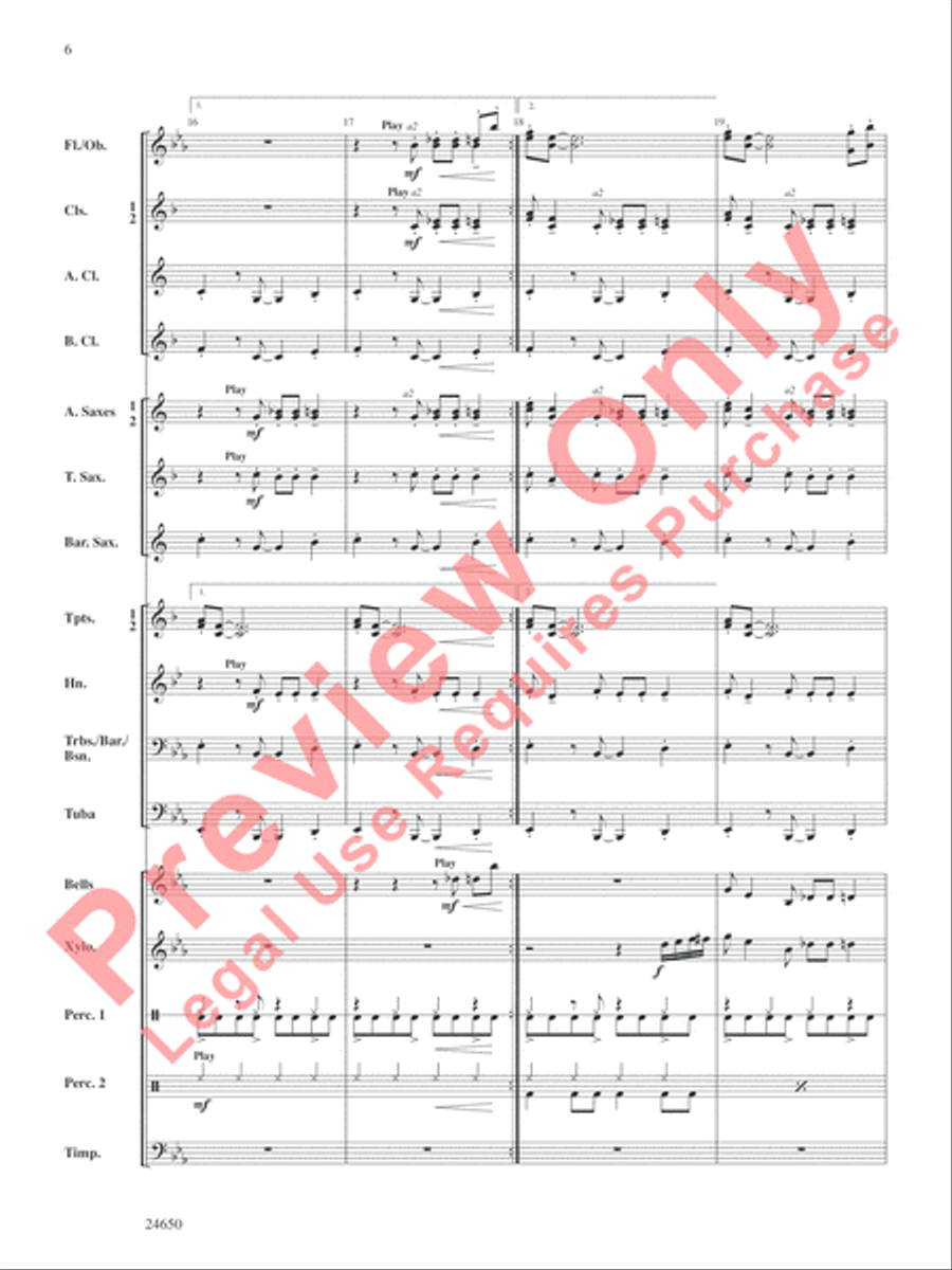 Salsa and Chips Salsa and Chips Concert Band scores gallery preview page 7